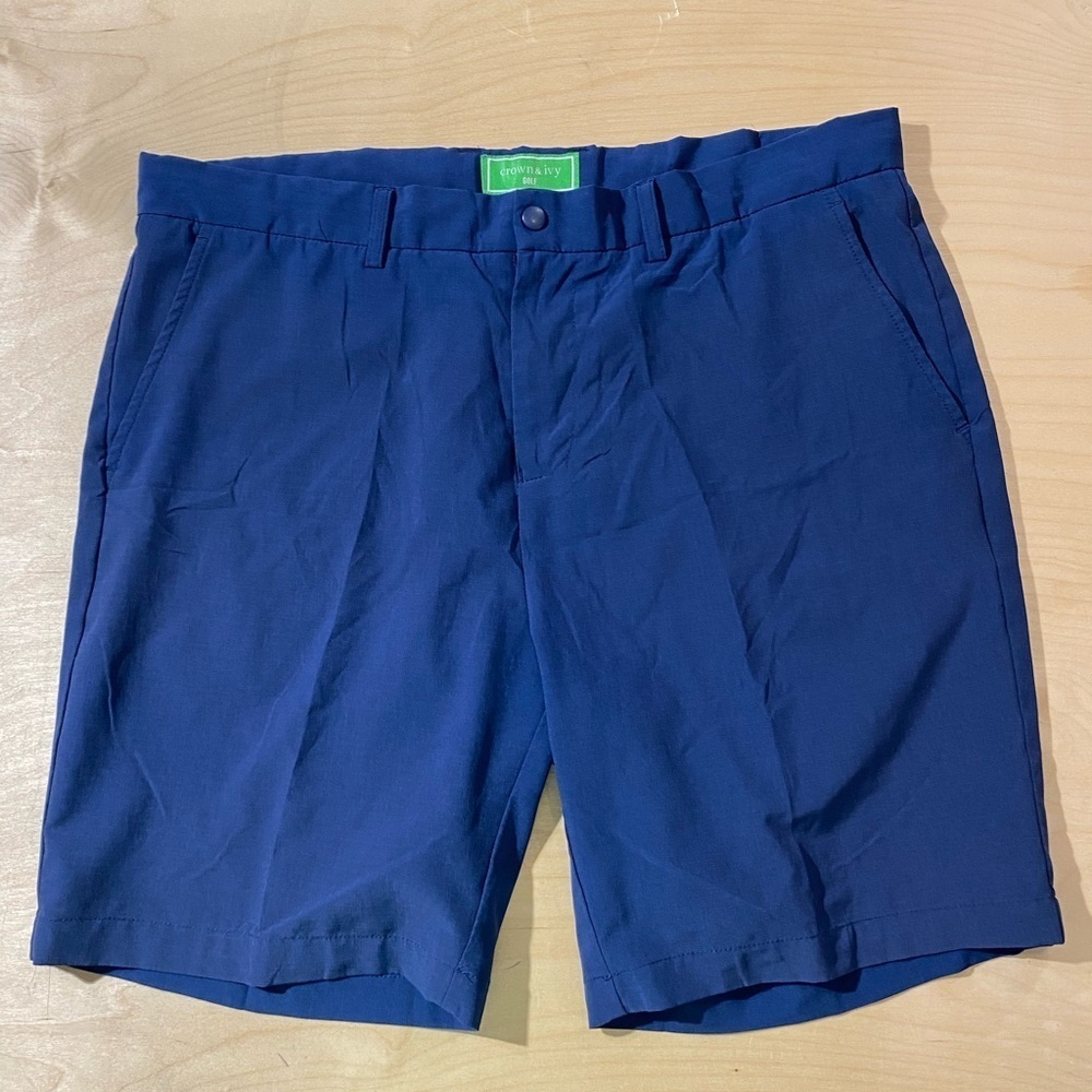 Crown & Ivy Golf Navy Blue Men's Shorts 38 (ID)